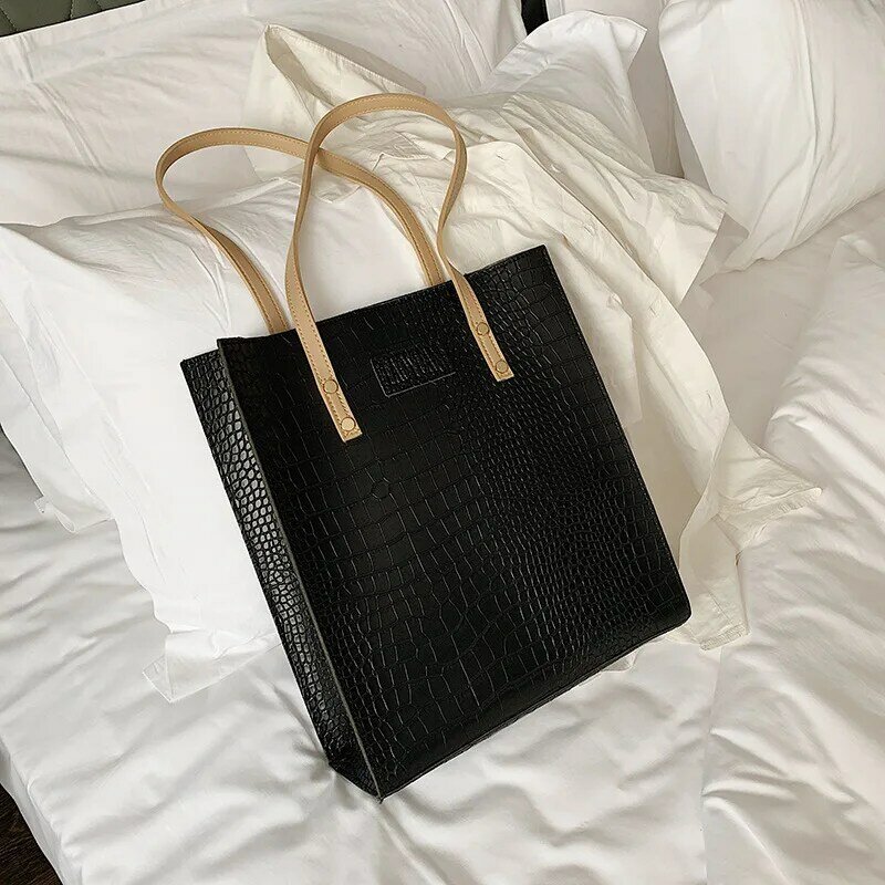 Bolsas de crocodilo de luxo bolsas femininas designer grande tote bags para as mulheres alta qualidade couro macio bolsa de ombro feminino sac a principal