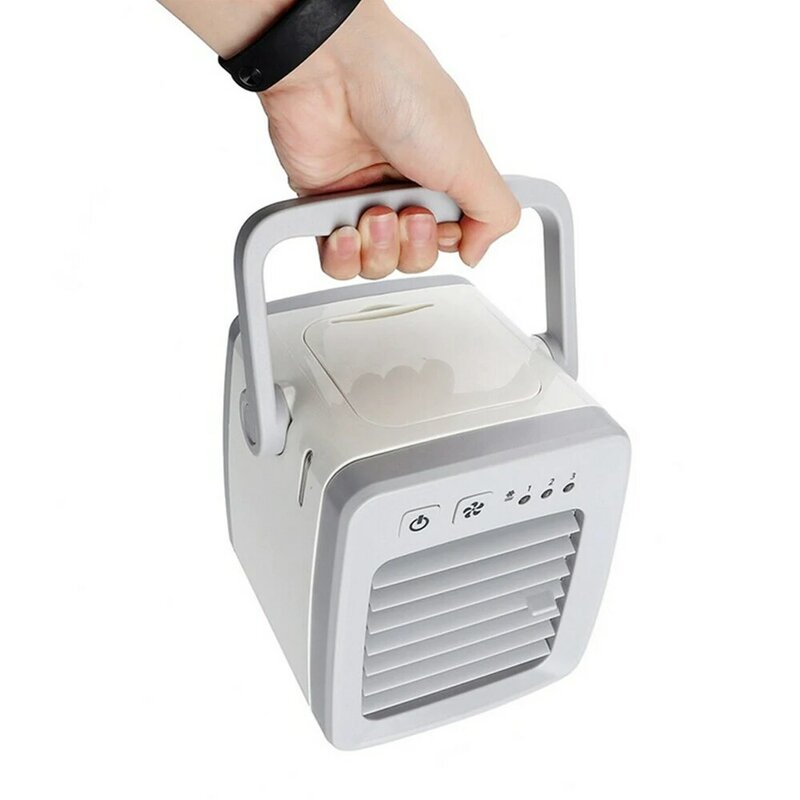 Mini klimatyzator wielofunkcyjny szyi wentylator akumulator oczyszczacz pulpit, USB chłodnica wentylator ręczny Mini przenośny wentylator