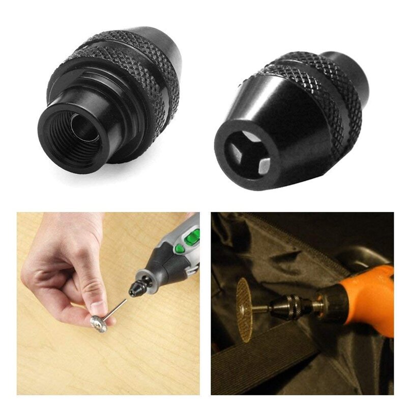 3Pcs Multi Quick Change Keyless Chuck Universele Chuck Vervanging Voor Dremel 4486 Rotary Gereedschap 3000 4000 7700 8200