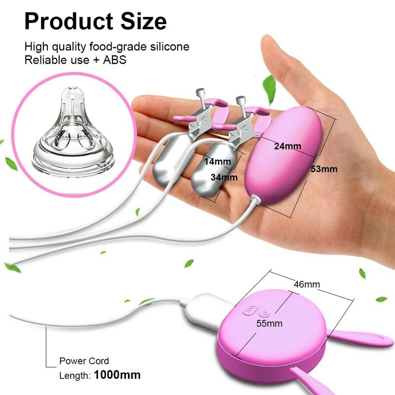 Tepelklemmen Vibrerende Borst Clips Tepel Stimulator Voor Vrouwen Bedrade Clitoris Vibrators Ei Speeltjes Voor Volwassen 18 Koppels Plezier