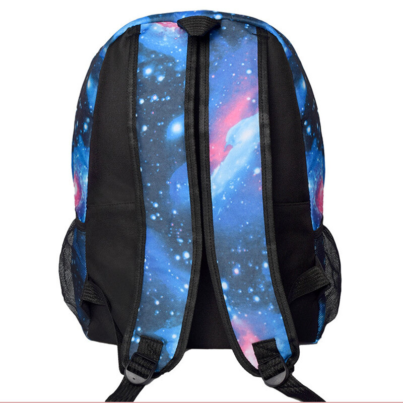 Школьный рюкзак для детей-подростков, 2020, синий, со звездами, с рисунком аниме, школьные ранцы для мальчиков
