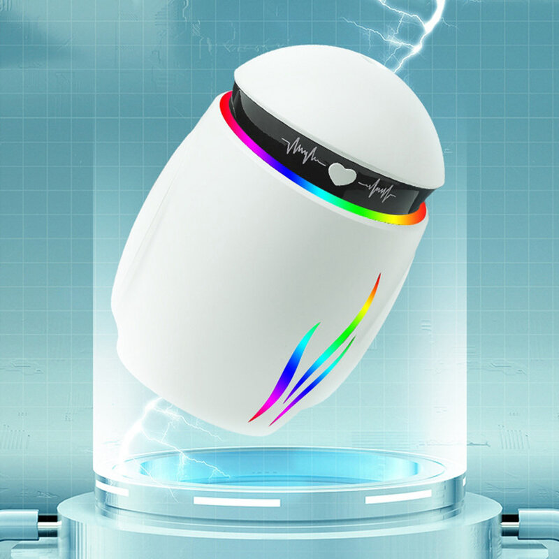 350ml Portable Humidifier USB LED 7-Color Light Home Mist Sprayer Mini Fan