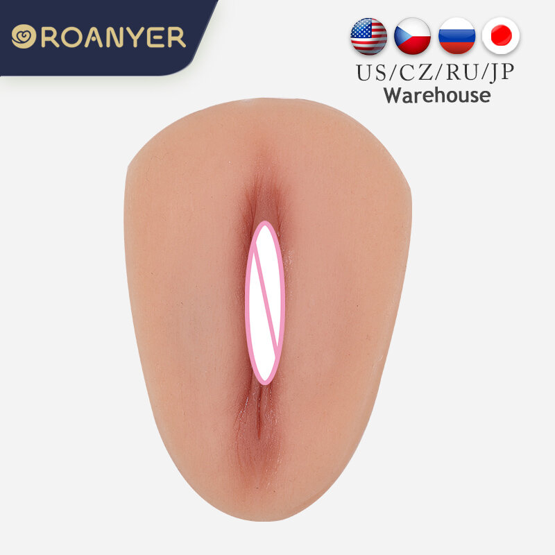 Roanyer silicone escondendo gaff para crossdresser falso vagina almofada bichanos resuable crossdressing bichano transexual