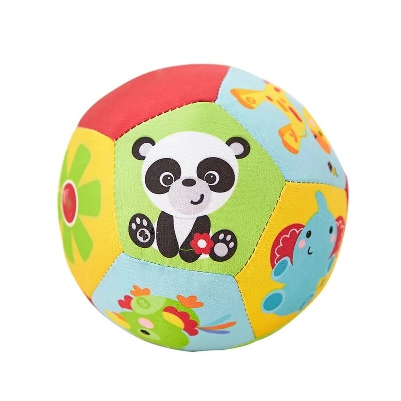 Zabawki dla niemowląt 0-12 miesięcy Animal Ball miękki pluszowy dziecko mobilne zabawki z dźwiękiem grzechotka dla dzieci kulturystyki piłka noworodka zabawki edukacyjne