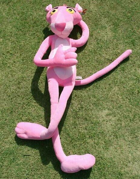 38cm 귀여운 만화 표범 핑크 팬더 플러시 장난감 동물 아기 장난감 아이 인형 선물을 박제
