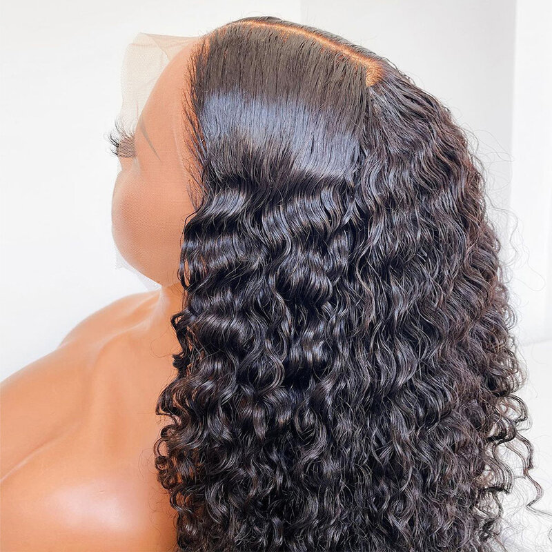 Термостойкий синтетический парик для чернокожих женщин со средней частью, с детскими волосами