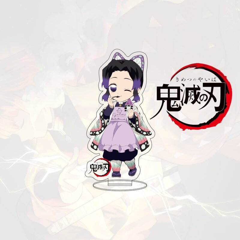 Japonês demônio assassino kimetsu não yaiba acrílico dupla-face boneca decoração modelo de brinquedo hd cartão de desenho animado personagem presente