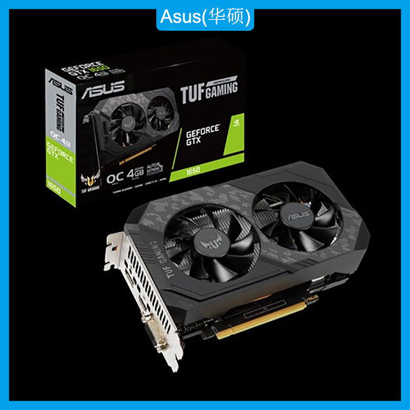 Asus TUF-GTX1650-O4GD6-P-GAMING tarjeta de gráficos NVIDIA GeForce GTX 1650 PCI Express 3,0 GDDR6 4GB tarjeta de Video