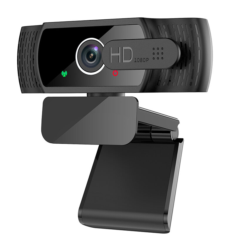 Cámara Web Full HD 1080P con micrófono para PC, cámara giratoria de escritorio para YouTube, transmisión en vivo, videollamada, USB