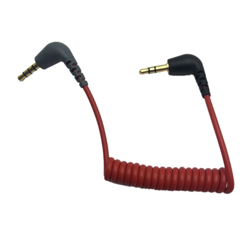 Replacement 3.5mm TRS to 3.5mm TRRS Adapter Cable for iPhone RODE Sc7 By VIDEOMIC GO  Video Micro-type Mics