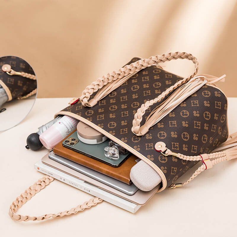 Borsa a tracolla borsa da donna di marca di lusso 2021 borsa da donna con stampa Vintage borsa a tracolla grande borsa a nappa borsa di alta qualità Bolsa