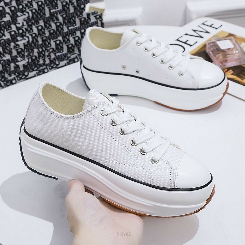 Autumn Canvas Shoes Women Fashion Trainers Women Low Help Sneaker Spring Lady Female Footwear Breathable Sneakers Platform Shoes