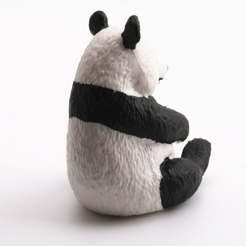 De peluche de juguete con forma de Animal salvaje Panda que se sienta modelo estatuilla figuras de acción casa decoración de juguetes educativos para niños