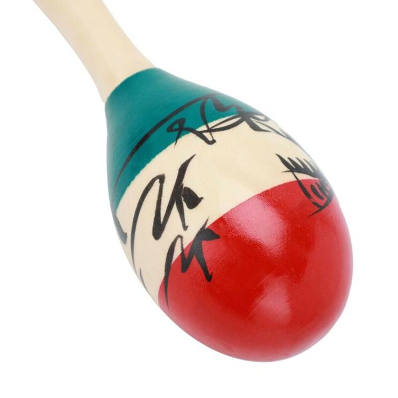 2pcs Ethnic Maracas Hand Instrument Musical Party Percussion Wooden Maracas Adult Instrument Toys for kids Christmas Gift