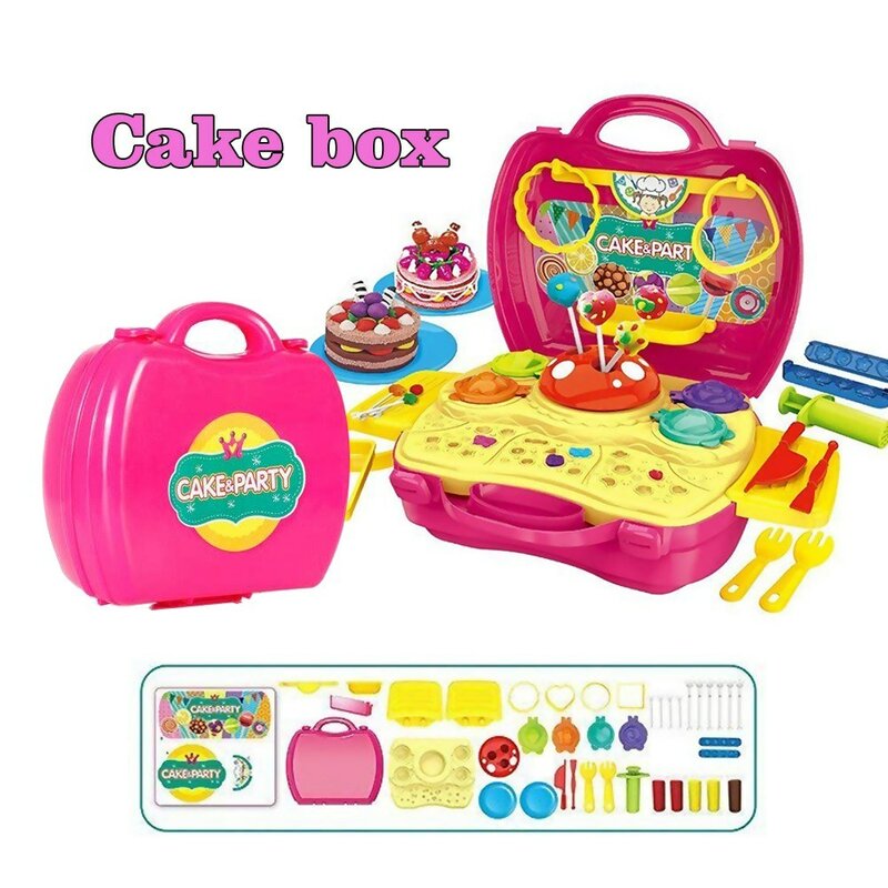 Multifuncional criança mala de simulação caixa playhouse bolsa de ombro brinquedo conjunto playhouse conjunto mala crianças brinquedos