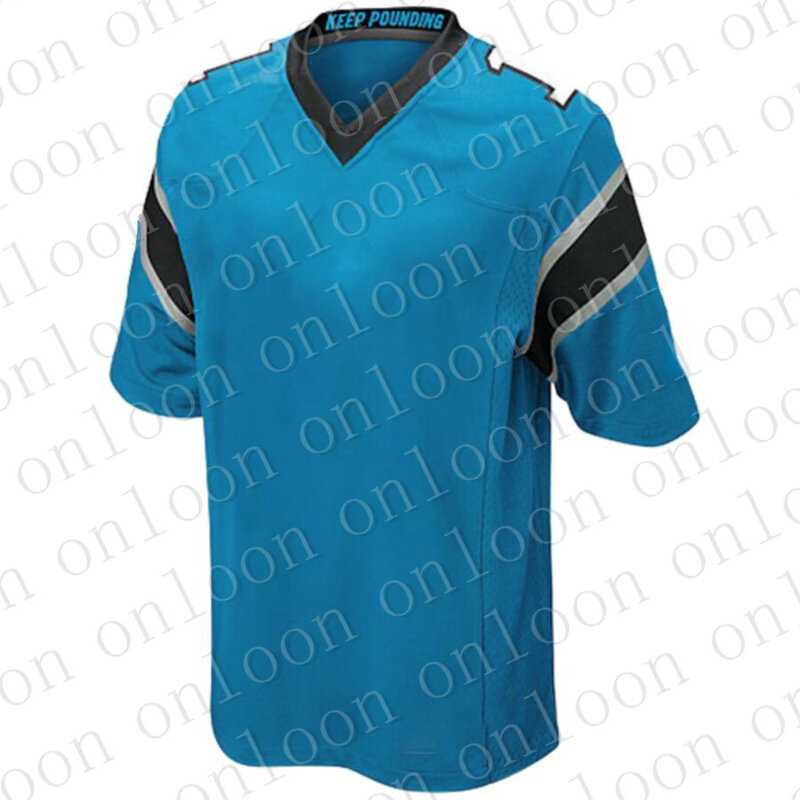 Dostosowane ściegu męskie koszulki futbol amerykański Carolina fani koszulki KUECHLY krótki BENJAMIN ANDERSON BURNS GRIER STEWART Jersey