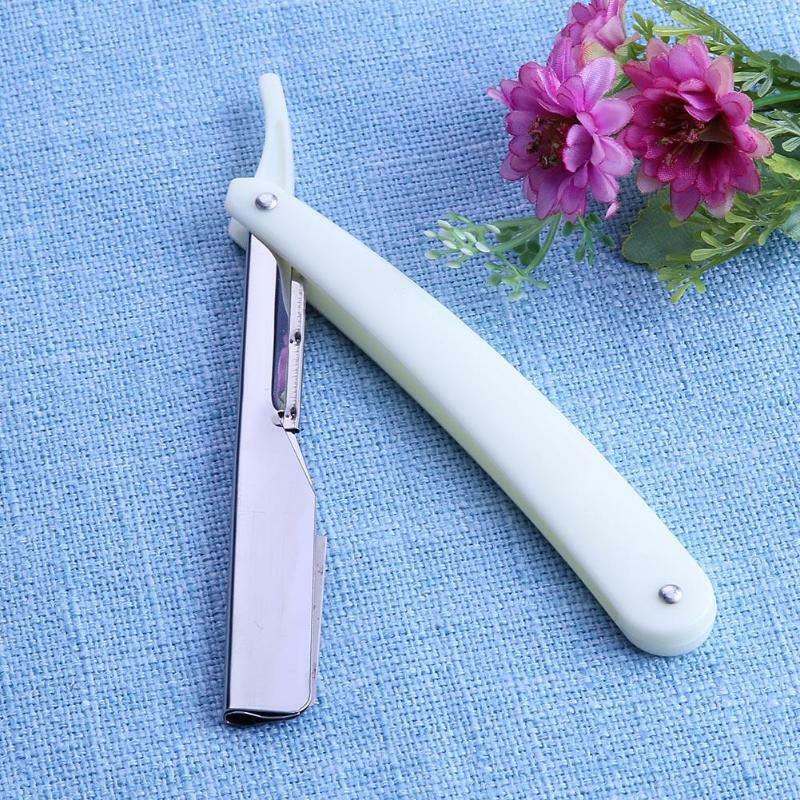 4 color men and women professional hair removal shaving pubic hair armpit hair barber knife tool to send the blade foldable