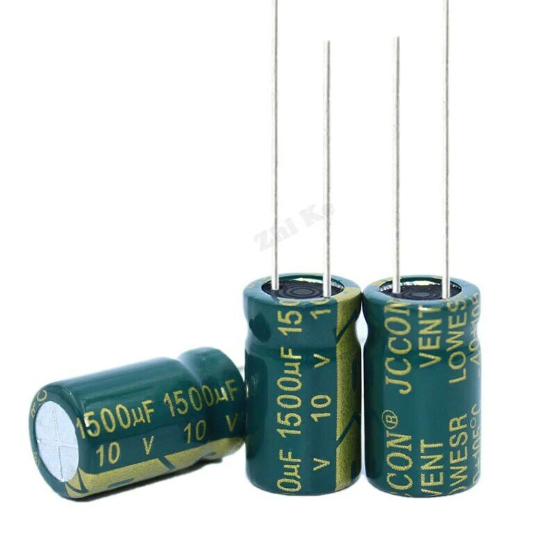 10 pces 10v1500uf 10x17mm capacitores eletrolíticos de alumínio 10v1500uf