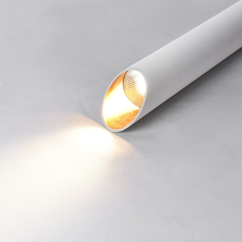 Spot lumineux Led en aluminium avec Long Tube monté en Surface, design moderne, idéal pour un salon, une cuisine ou un magasin, 7W
