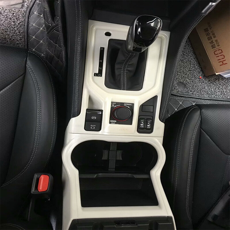 Dla Subaru Forester 2019 2020 z włókna węglowego wnętrze ABS skrzynia zmiany biegów nakładki pokrywa wykończenia wnętrza deski rozdzielczej akcesoria