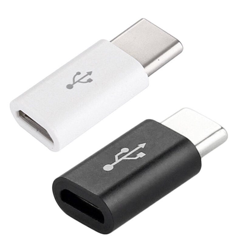 1 unid/5 uds. Exquisito pequeño Micro USB3.1 a USB-C adaptador de carga de datos tipo C conveniente General para electrónica inteligente
