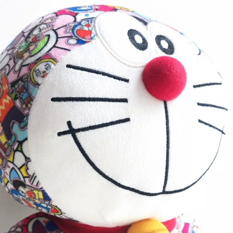 2 Size Colorful Doraemon Jingo Cat Plush Toy  Blue Fat Doll Pillow Baby for Toy gift