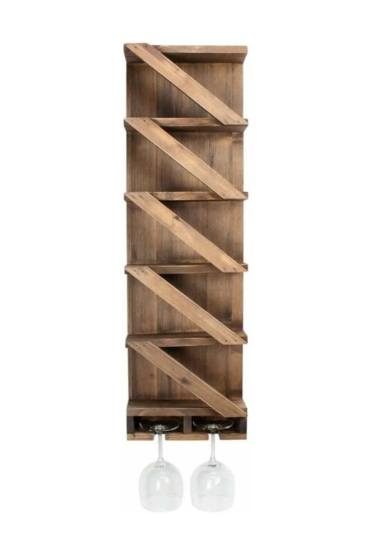 Estante de madera maciza para vino, estantería auténtica para bebidas, estante de pared, 2021 nuevo