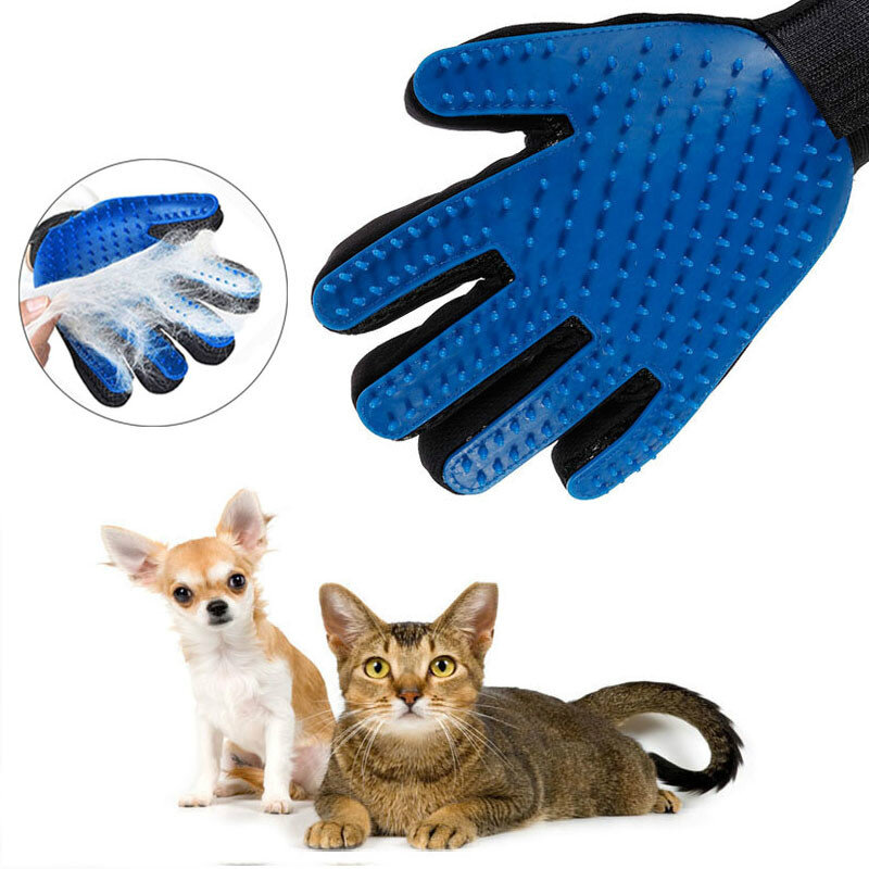 Rękawica do pielęgnacji kotów dla kotów rękawica z wełny sierść zwierząt furminator rękawica grzebieniowa dla zwierząt domowych masaż oczyszczający rękawica dla zwierząt