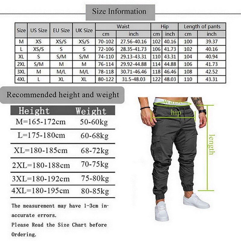 Pantalones Cargo para hombre, ropa de combate con múltiples bolsillos, informal, color verde militar, talla M-4XL