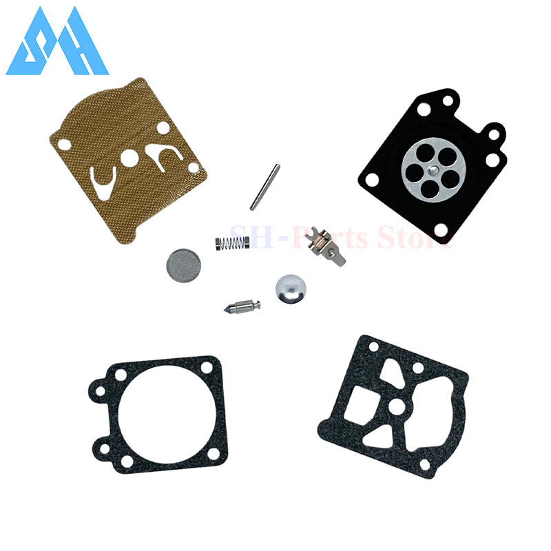Kit de reparación de carburador de motosierra, piezas de repuesto de carburador para Mac 335, 435, 440, 350, 351, 370, 371, 420