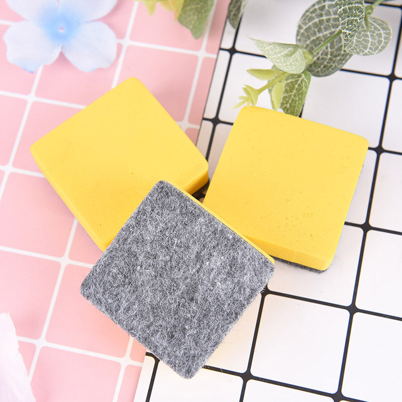 2 Pcs Magnetic Whiteboard Erasers Marker White Board Cleaner School Office Supplies 5.2*5.2*2CM