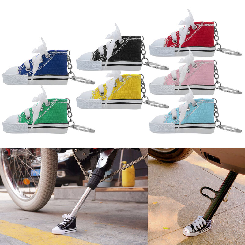 1 Pcs Creative Tripod Cover for Motorcycle Bicycle Side Shoe Shape Foot Support Electric Bike Tripod Decor Mini Shoes Key Chain