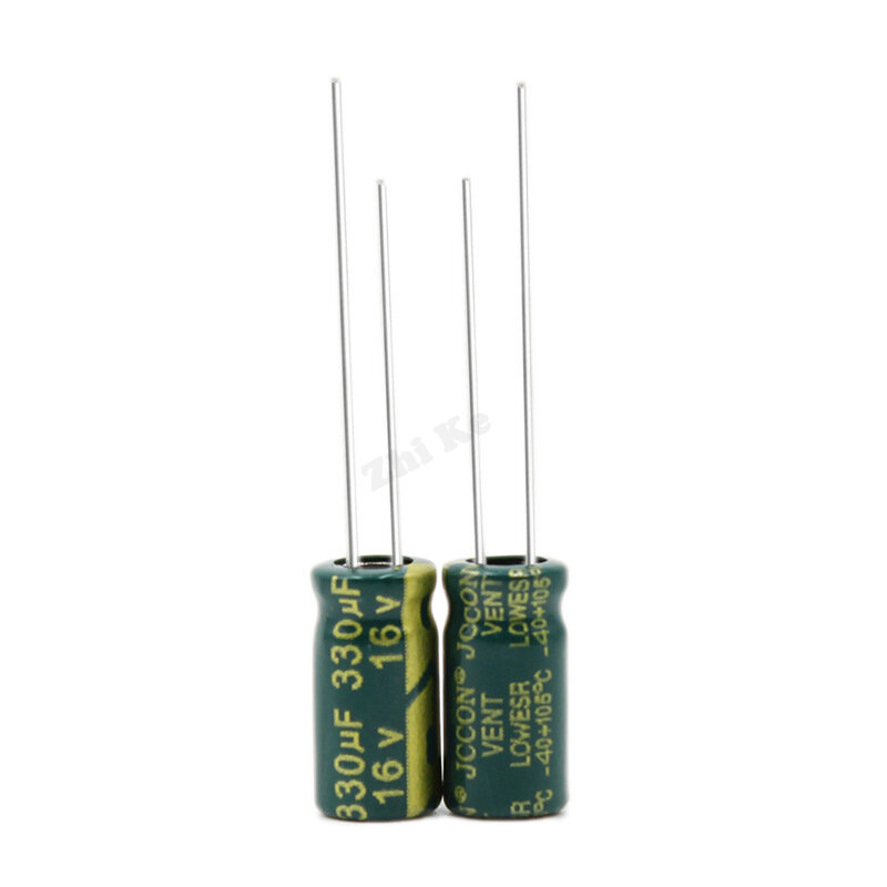 10pcs 16v330uf 6*12mm Aluminum electrolytic capacitors electronic components 16 volts 330 micro meth