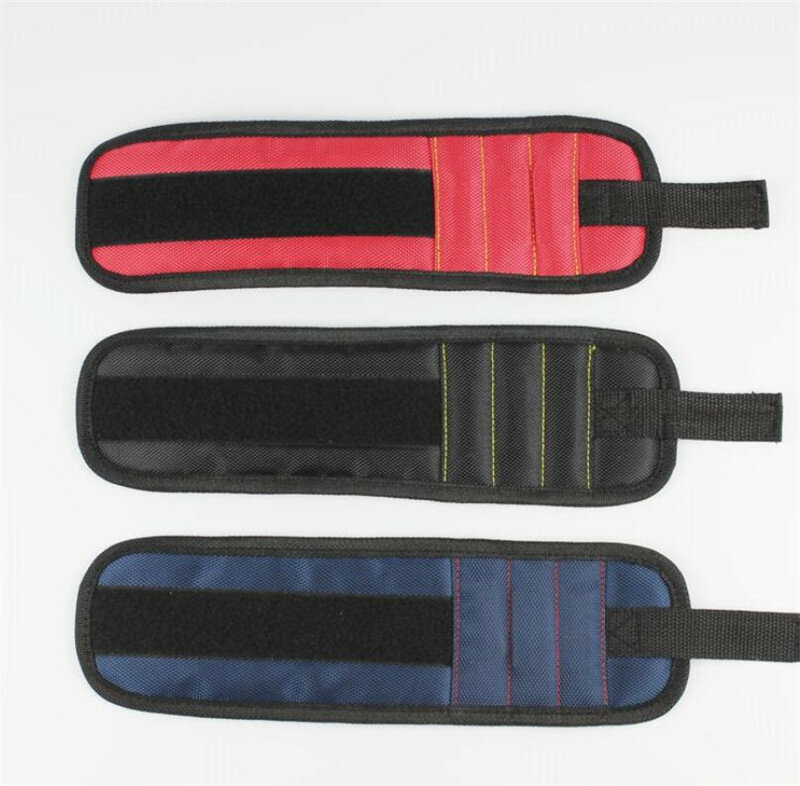 1 Pcs Forte Magnetico Wristband Tasca Del Sacchetto Supporto per Polso Borsa Degli Attrezzi a Mano Braccialetto Viti Titolare Trapano in Possesso di Sacchetto di Immagazzinaggio Del Sacchetto Del Sacchetto