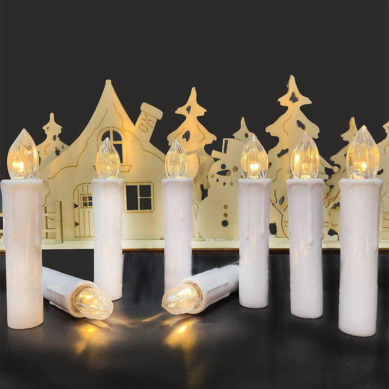 Creative LED Candle Lamp Simulation Flame Tea Light Home Birthday Christmas Candle Party Wedding Candels Safety Home Decoration