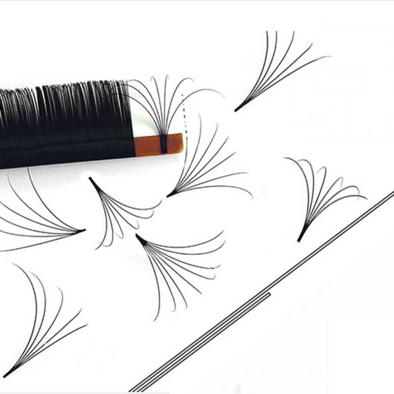 Lucky Lash Make up estensione per ciglia finte Super lunga facile da indossare 8-15mm ciglia a fioritura rapida 2d-20d