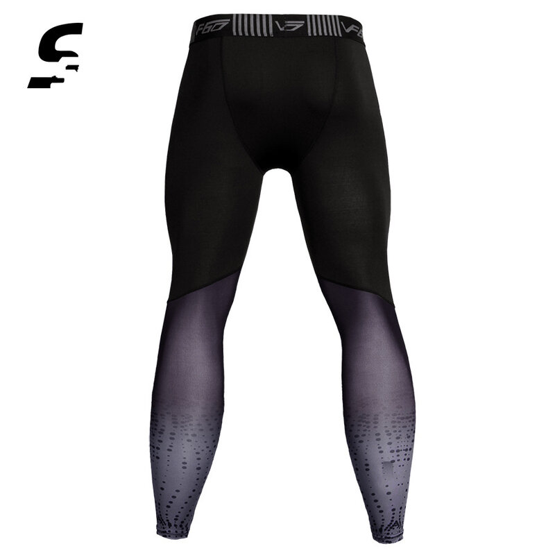 Calça leggings de compressão para homens, calça de compressão para ginástica e treinamentos esportivos, roupas esportivas de secagem rápida, calças de compressão 3xl