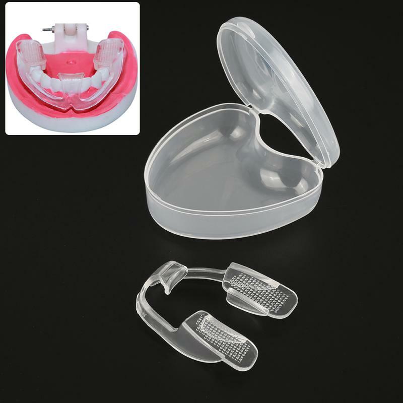 Night Mouth Guard Bruxism Splint Mouth Teeth Bruxism Splint Teeth Grinding Aid Braces Sleep Night Sleeping Guard with Case TSLM1