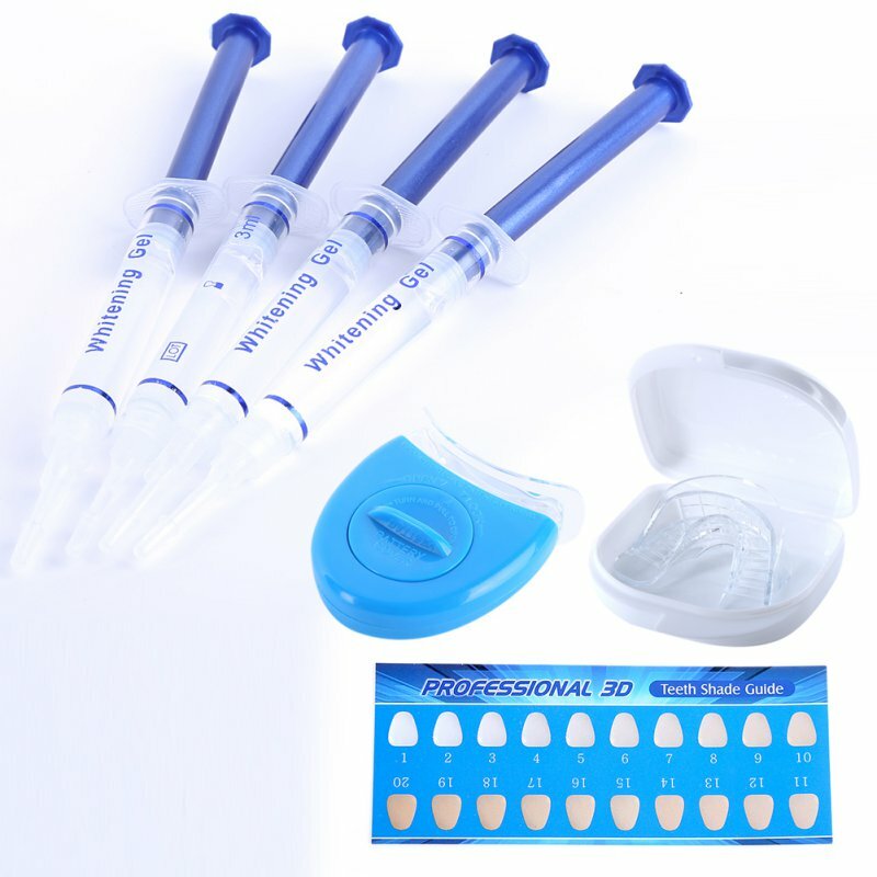 Kit de clareamento dental em gel com peróxido, produto para branqueamento dos dentes, higiene oral, conjuntos para cuidados bucais