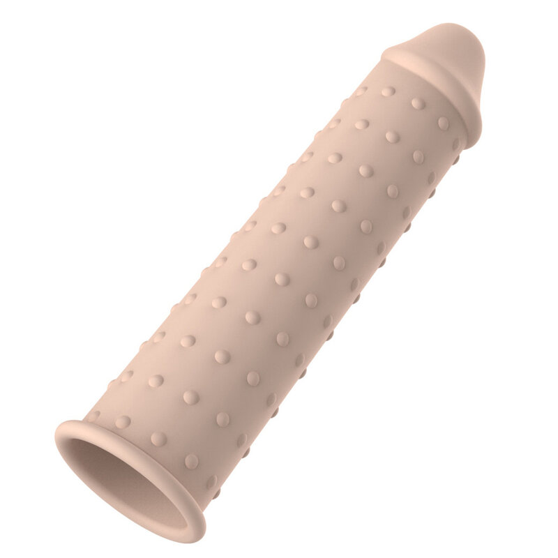 EXVOID-Manga suave para pene para hombres, Juguetes sexuales reutilizables para retrasar la eyaculación, anillo para pene, condón de silicona, consolador para agrandar la erección