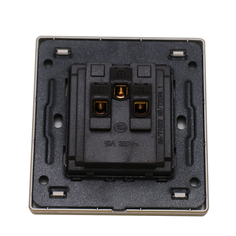 10A 5 Hole Universal Socket Electric AC Power Outlet Panel Plate Wall Charger Dock Socket Electrical Sockets