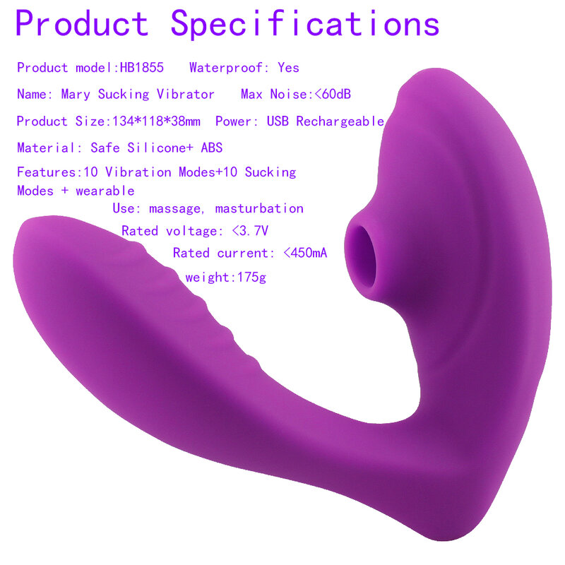 Consolador de succión para mujer, vibrador con ventosa vibratoria de 10 velocidades, estimulador de clítoris y pezón, juguete Sexual erótico
