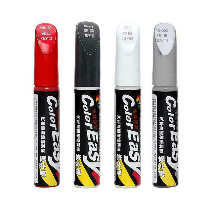 4สีรถซ่อมรอยขีดข่วน Auto Paint Pen Professional สำหรับจัดแต่งทรงผมรถ Scratch Remover สำหรับการบำรุงรักษารถยนต์รถยนต์ ...