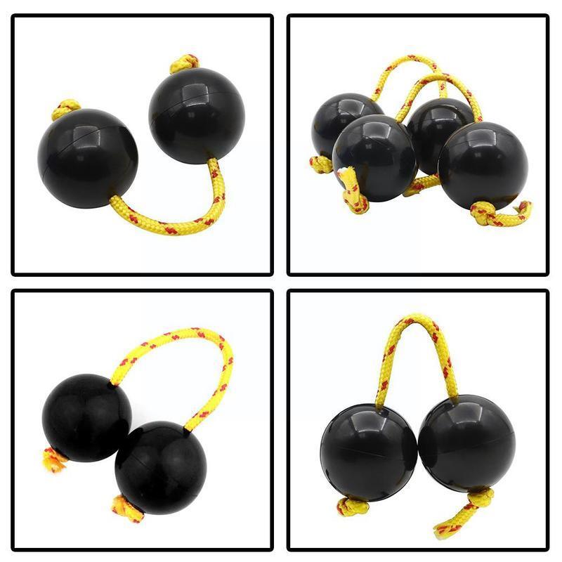 1Pcs African Shaker Rattle Double Gourd Rhythm Percussion Fingertip Ball Instrument Sand