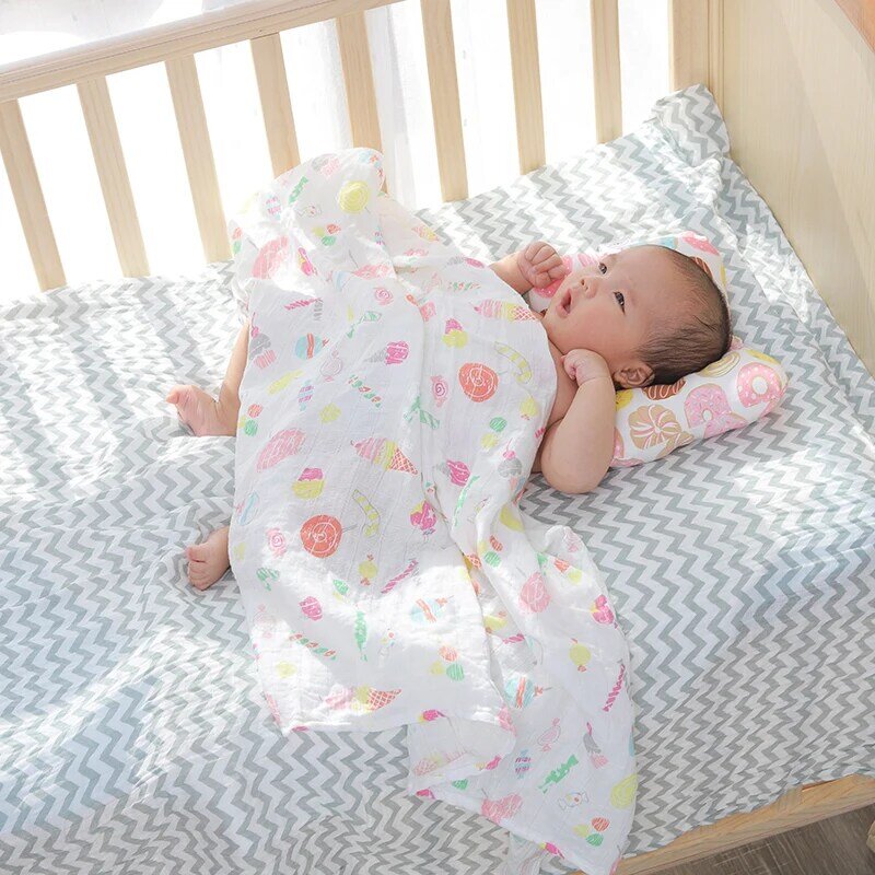 1pcベビー看護枕幼児新生児睡眠サポート凹面漫画枕プリント整形クッション防止フラットヘッド