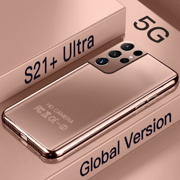 S21 + Ponsel Pintar Ultra 5G 7.3 Inci Versi Global 16GB + 512GB 6800MAh 24Mp + 48MP Ponsel Pintar Tidak Terkunci