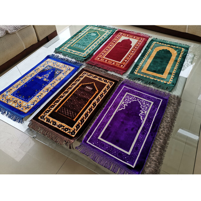 Детский молитвенный коврик, детский исламский молитвенный коврик, джанамаз, мусульманский Салах, намаз, саджада, коврик 35 × 60 см