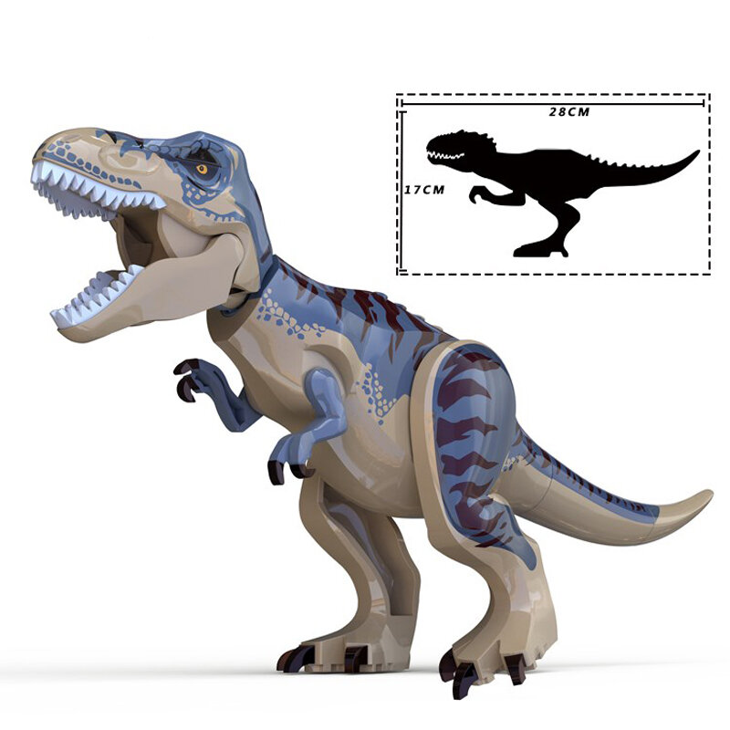 لعب الاطفال الديناصور الجوراسي عمل الشكل بنة مجموعات التيرانوصور ريكس التيرانيكال التنين نموذج مجموعة بناء لعبة الطوب