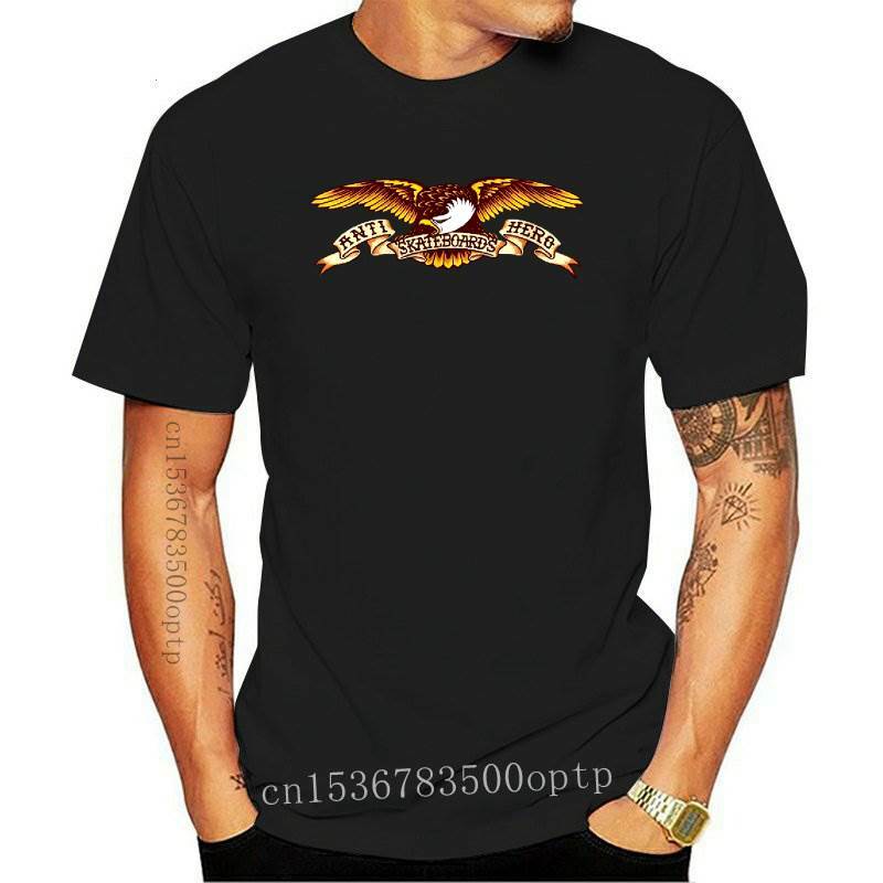 Zomer Antihero Eagle Zwart Top Mannen T-shirt O Neck Print Fashion Chic Casual Comfy Tee