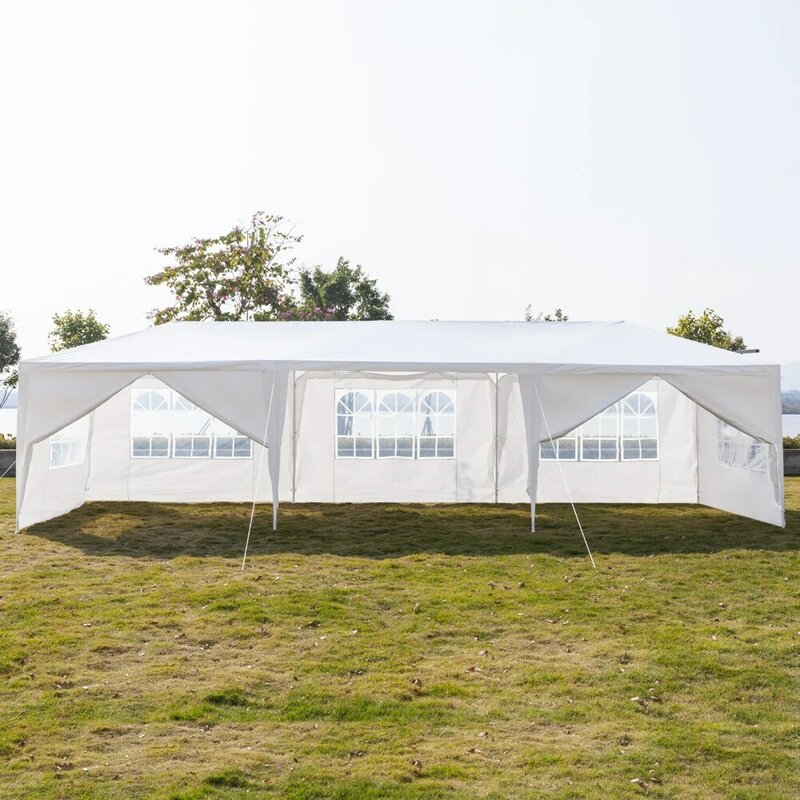 Tente étanche avec tube en spirale, gazébo extérieur, pavillon rapDuty, événement, entrepôt américain, 7/8 côtés, 3x9m